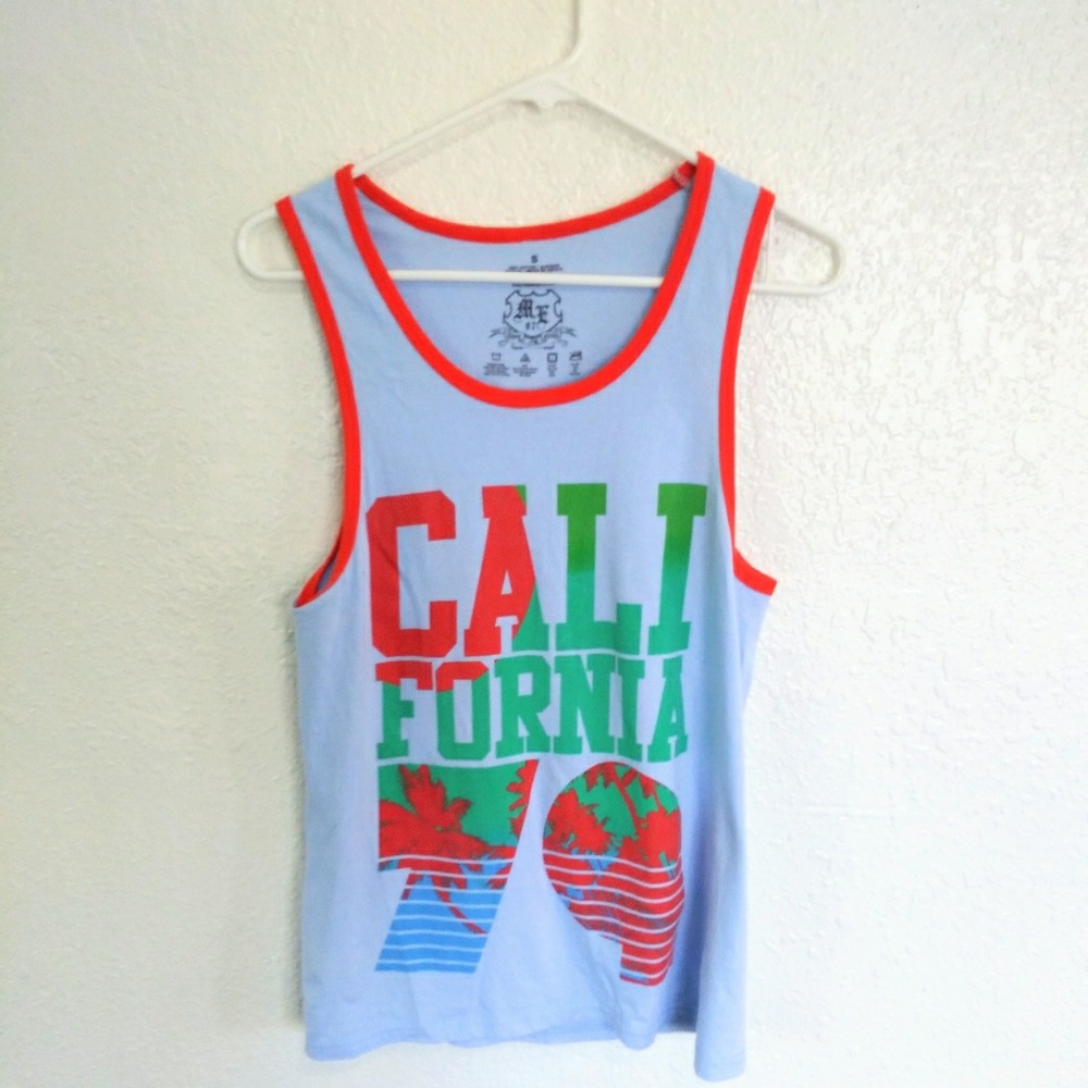 [ california 79 small blue tank top ]